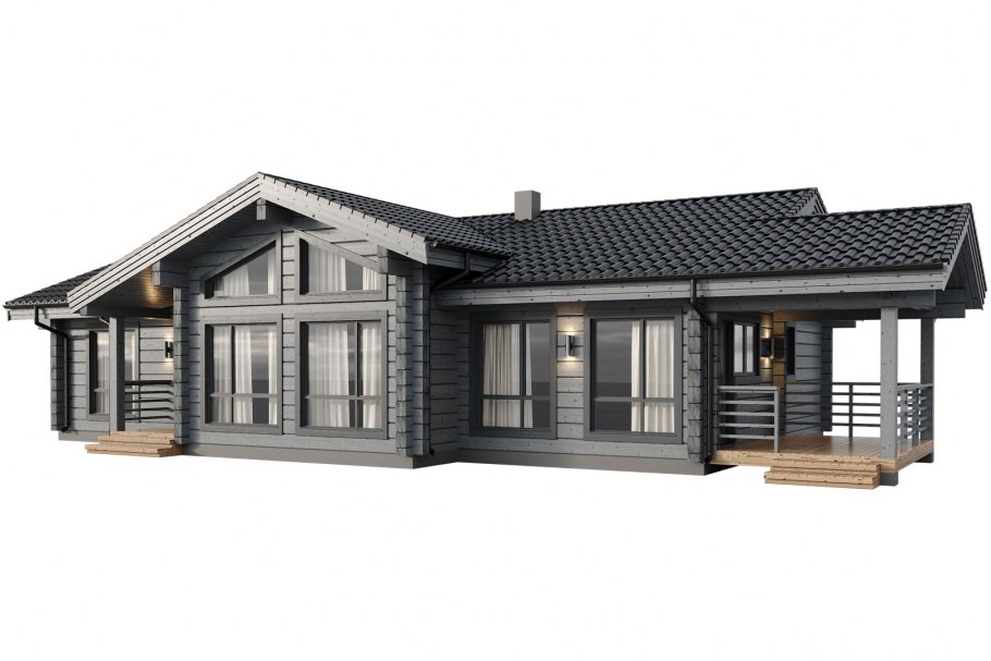 Проект дом из клееного бруса Готланд
