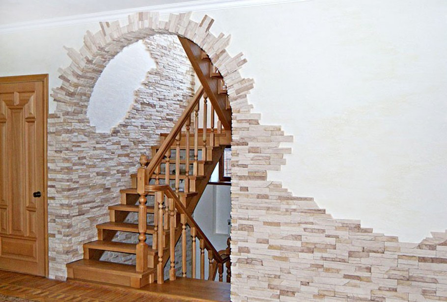 Арка из декоративной плитки