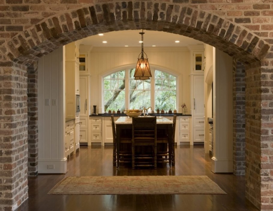 Арка межкомнатная из кирпича