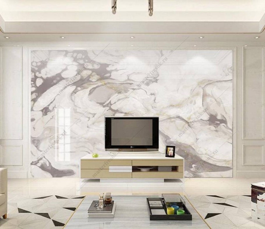 Керамогранит под телевизор для гостиной