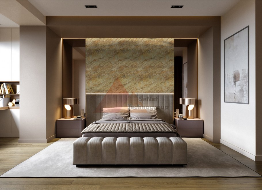 Кровать в стиле Контемпорари