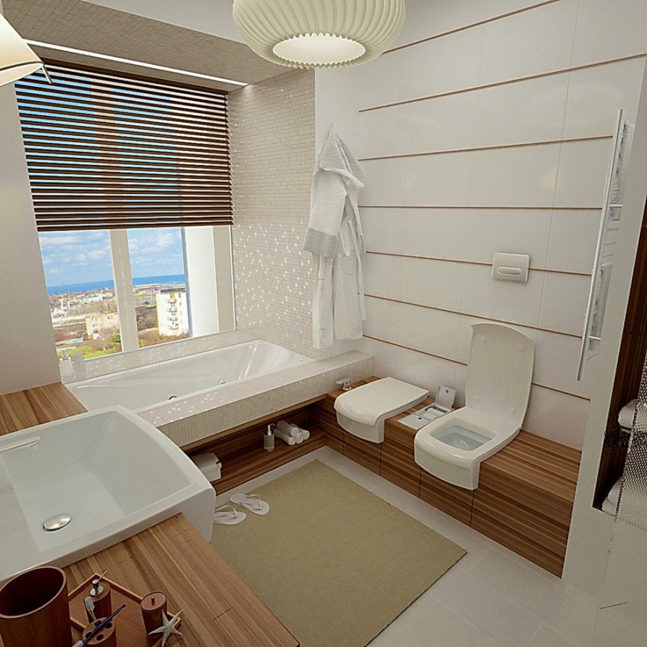 Ванная в коричневом цвете