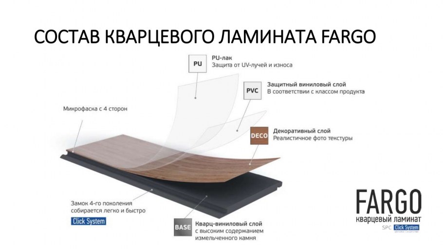 Кварцивиновый пол под дерево