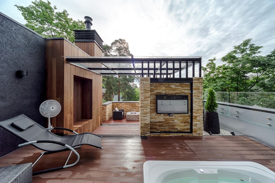 Джакузи на террасе