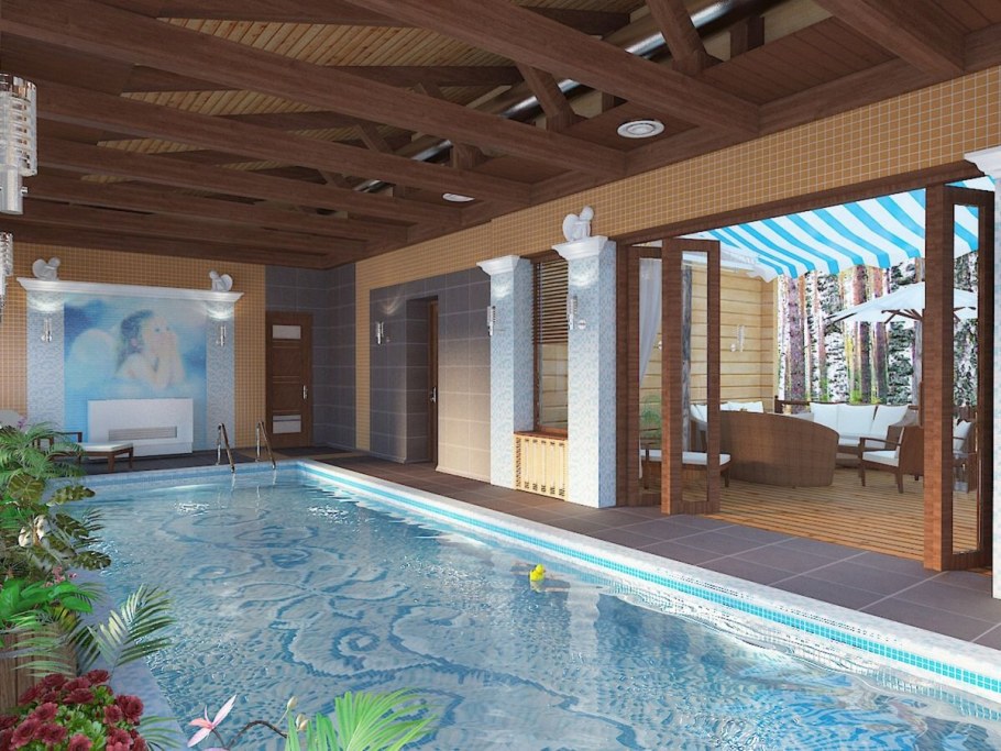 Крытые бассейны в частном доме