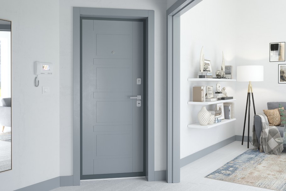 Двери межкомнатные темно серые