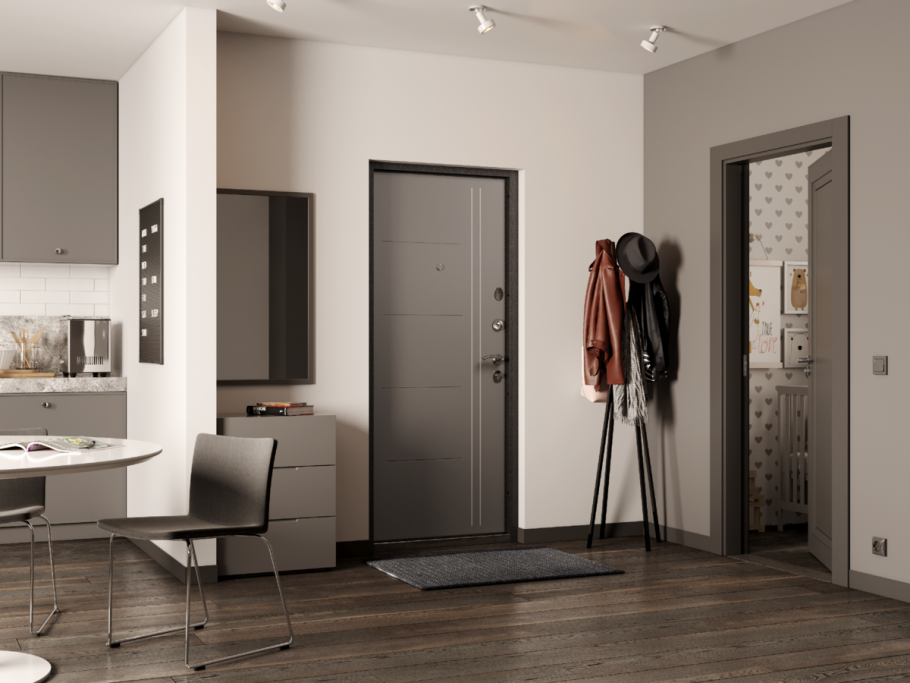 Серая прихожая