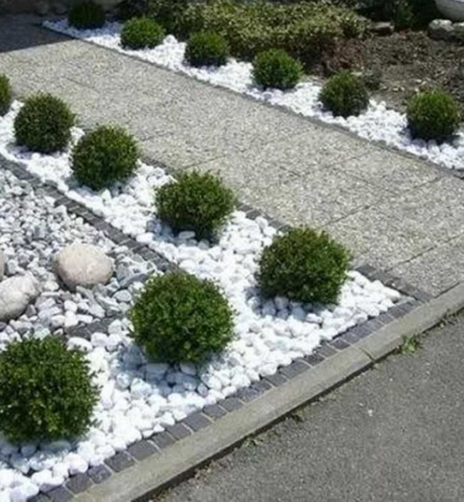 Клумбы из гравия