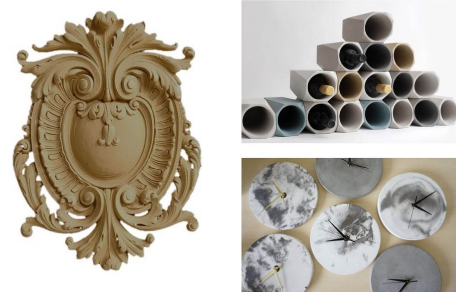 Изделия из бетона для интерьера