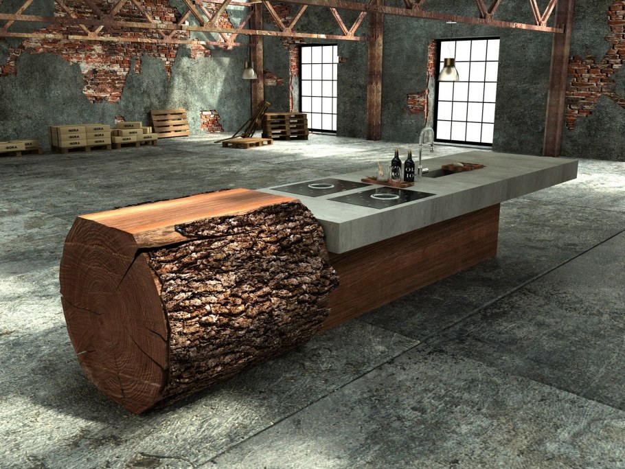 Мебель из бревна дизайнерская