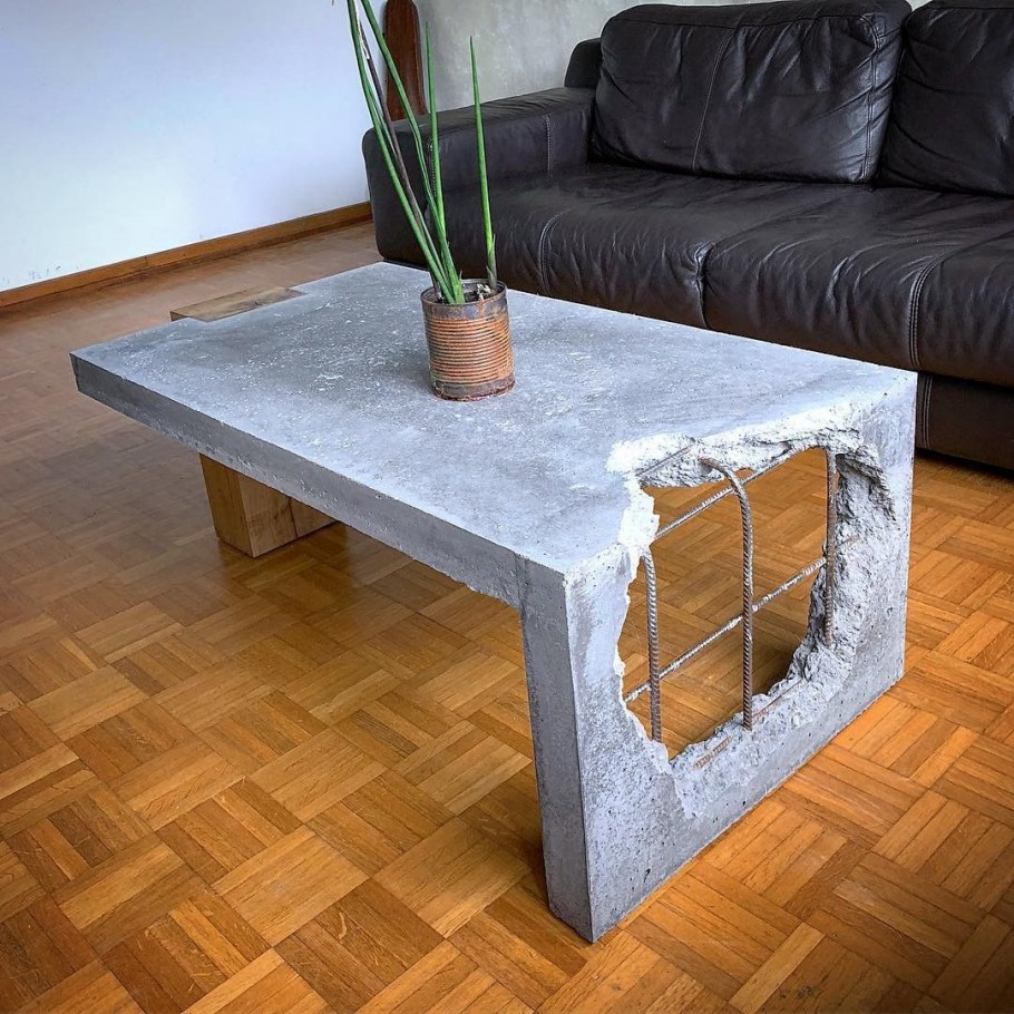 Кофейный столик из бетона