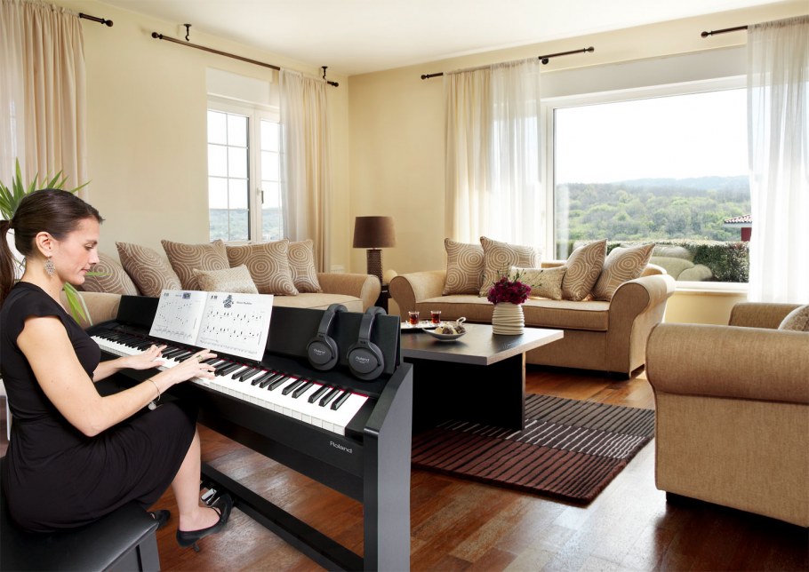 Пианино в интерьере
