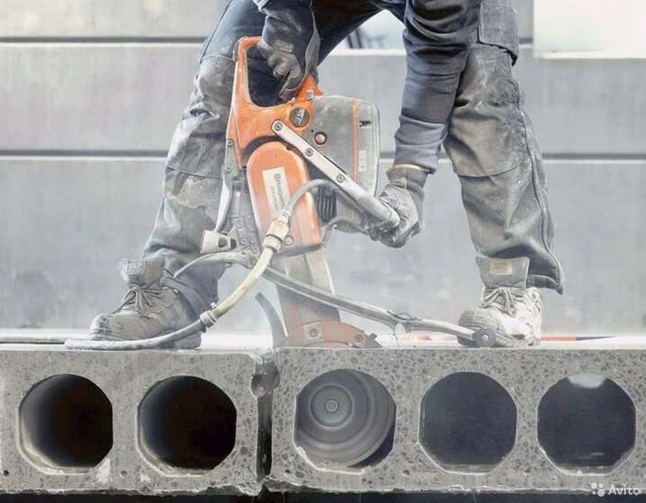 Алмазная резка проемов плит перекрытия