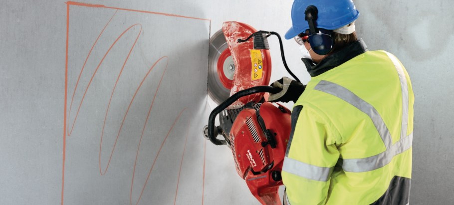 Алмазное резка проемов хилти