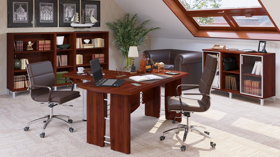 Кабинет Борн бургунди