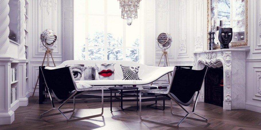 Гламурный стиль в интерьере