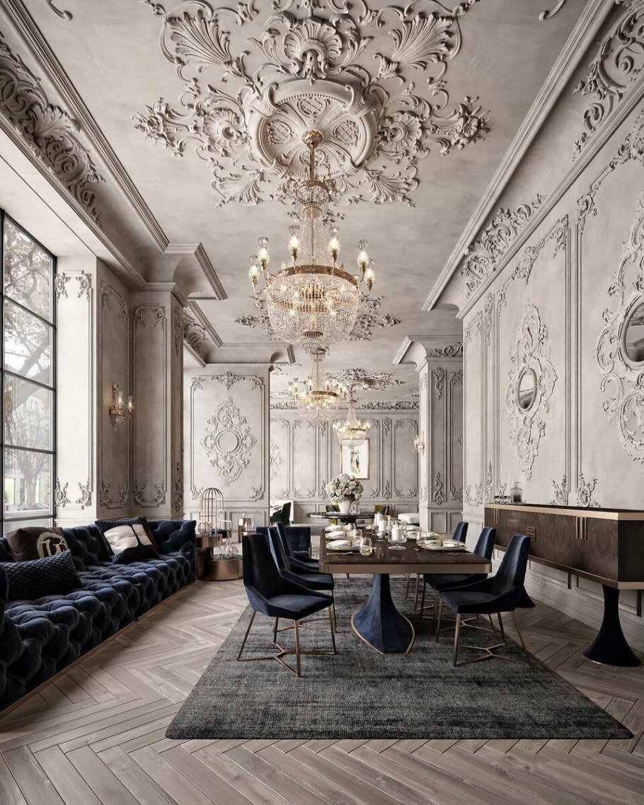 Кухня в стиле необарокко