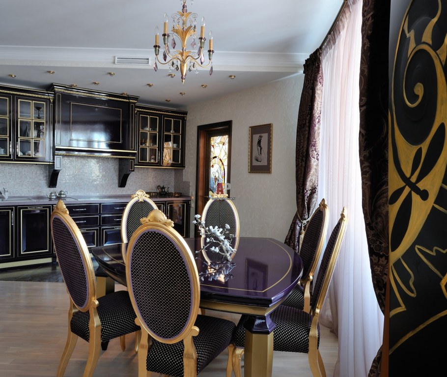 Полгостиной для стиля необарокко