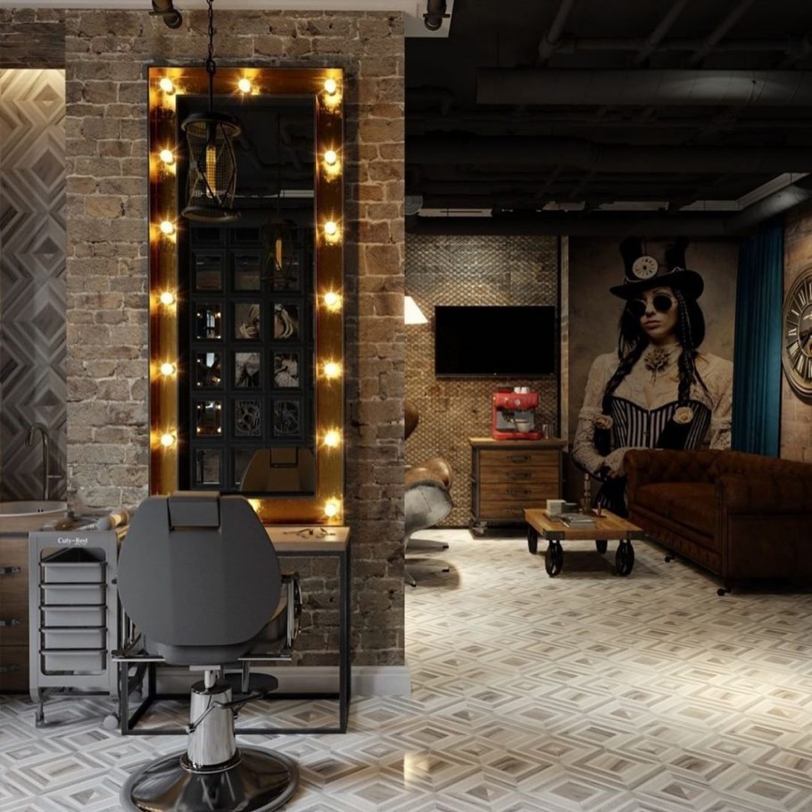 Барбершоп в стиле лофт