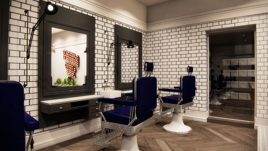 Барбершоп в стиле лофт