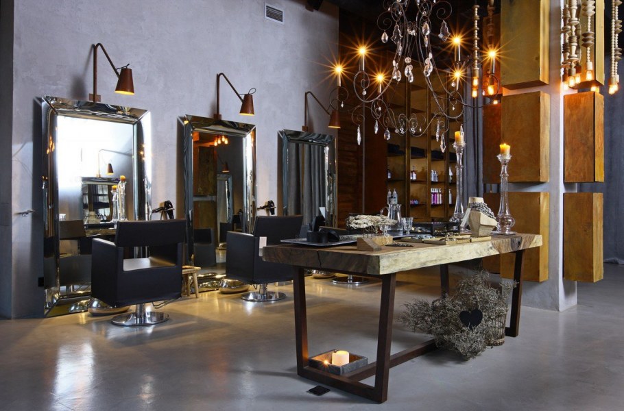 Салон в стиле лофт