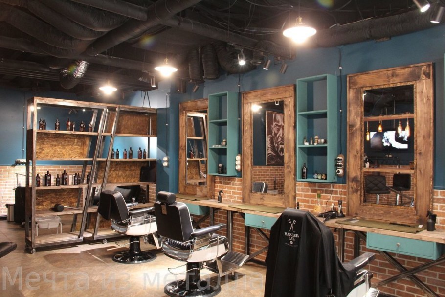 Парикмахерская в стиле лофт