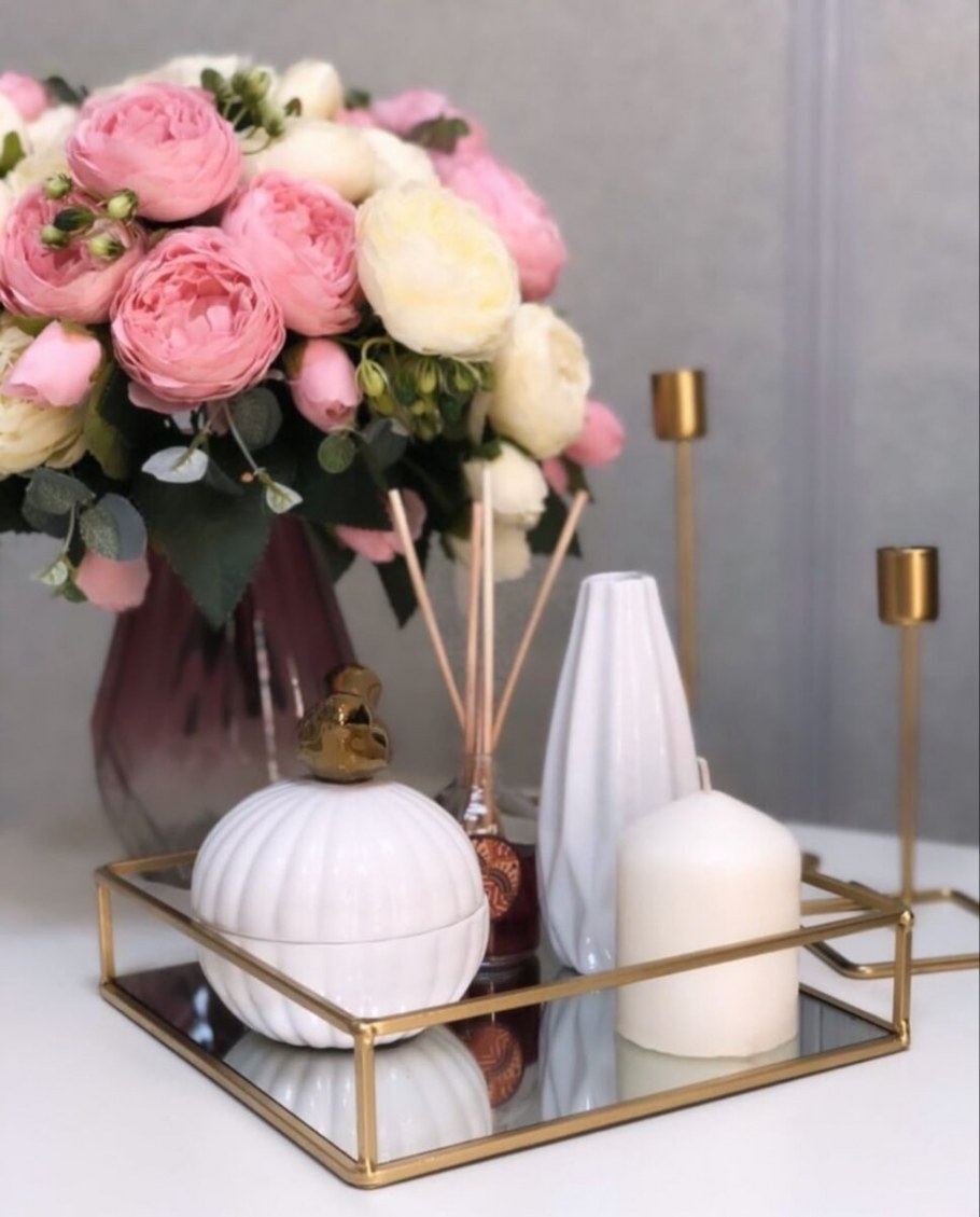 Композиция на подносе интерьер