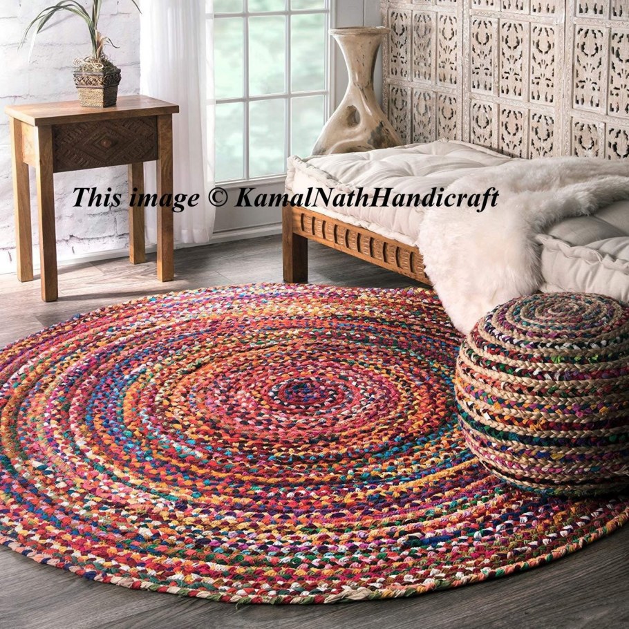 Плетеные коврики в интерьере