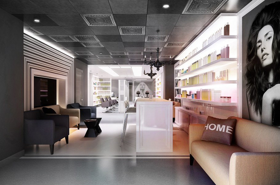 Отделка парикмахерской