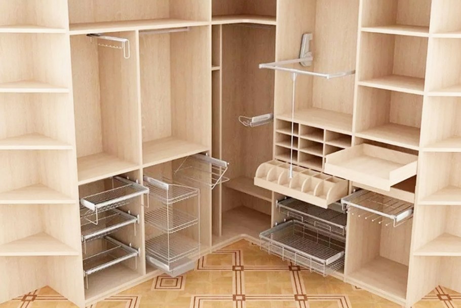 Гардеробная аристо с ЛДСП