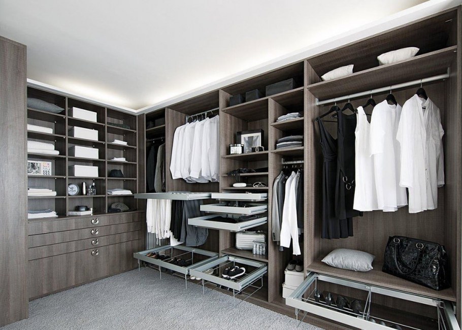 Интерьер гардеробной