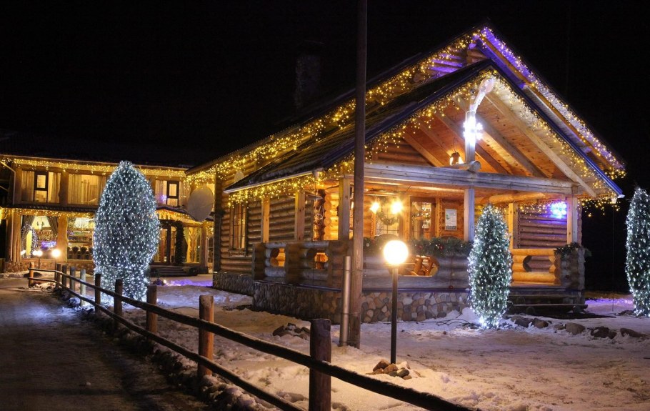 Новогоднее освещение коттеджей