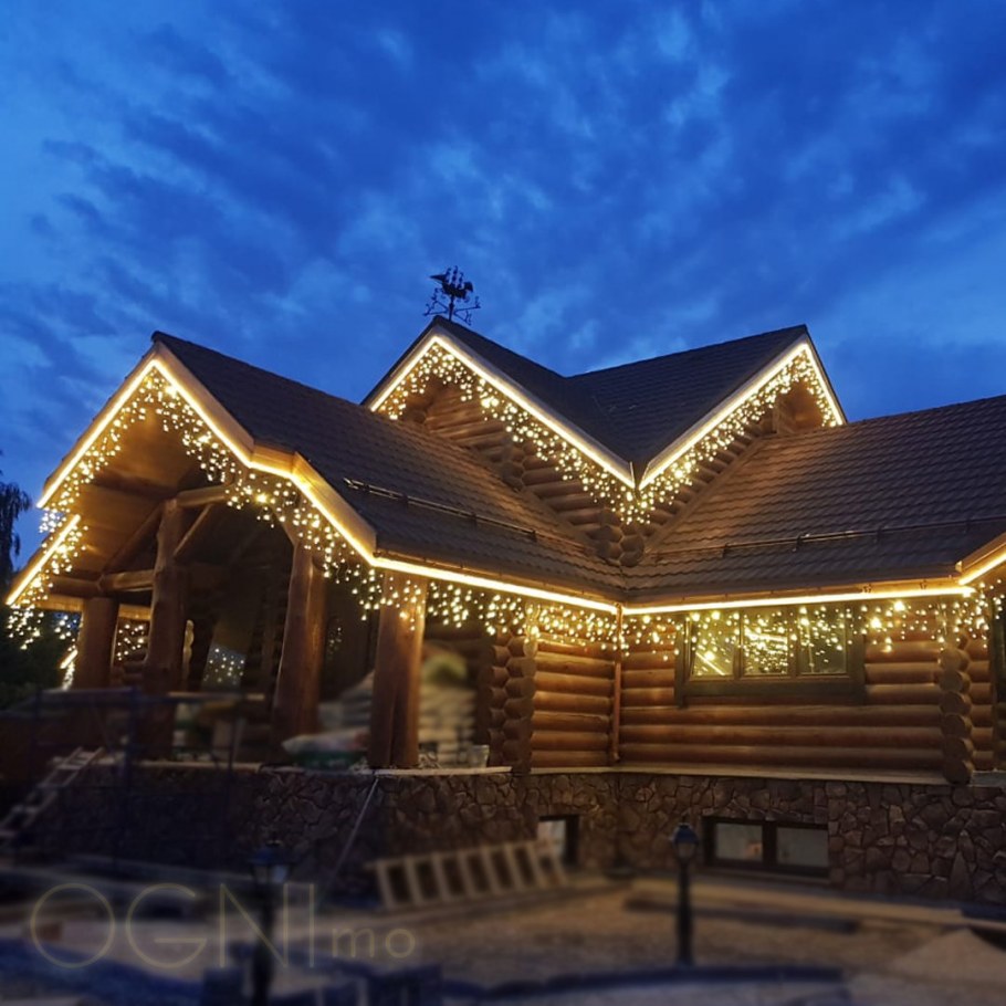 Подсветка деревянных домов