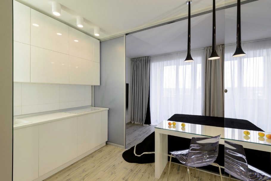 Минимализм в маленькой квартире студии