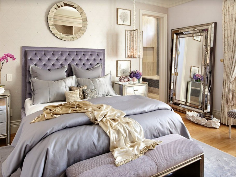 Гламурный интерьер спальни