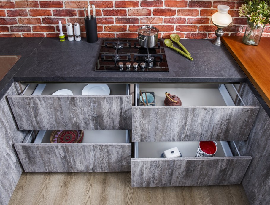 Кухонная мойка в стиле лофт