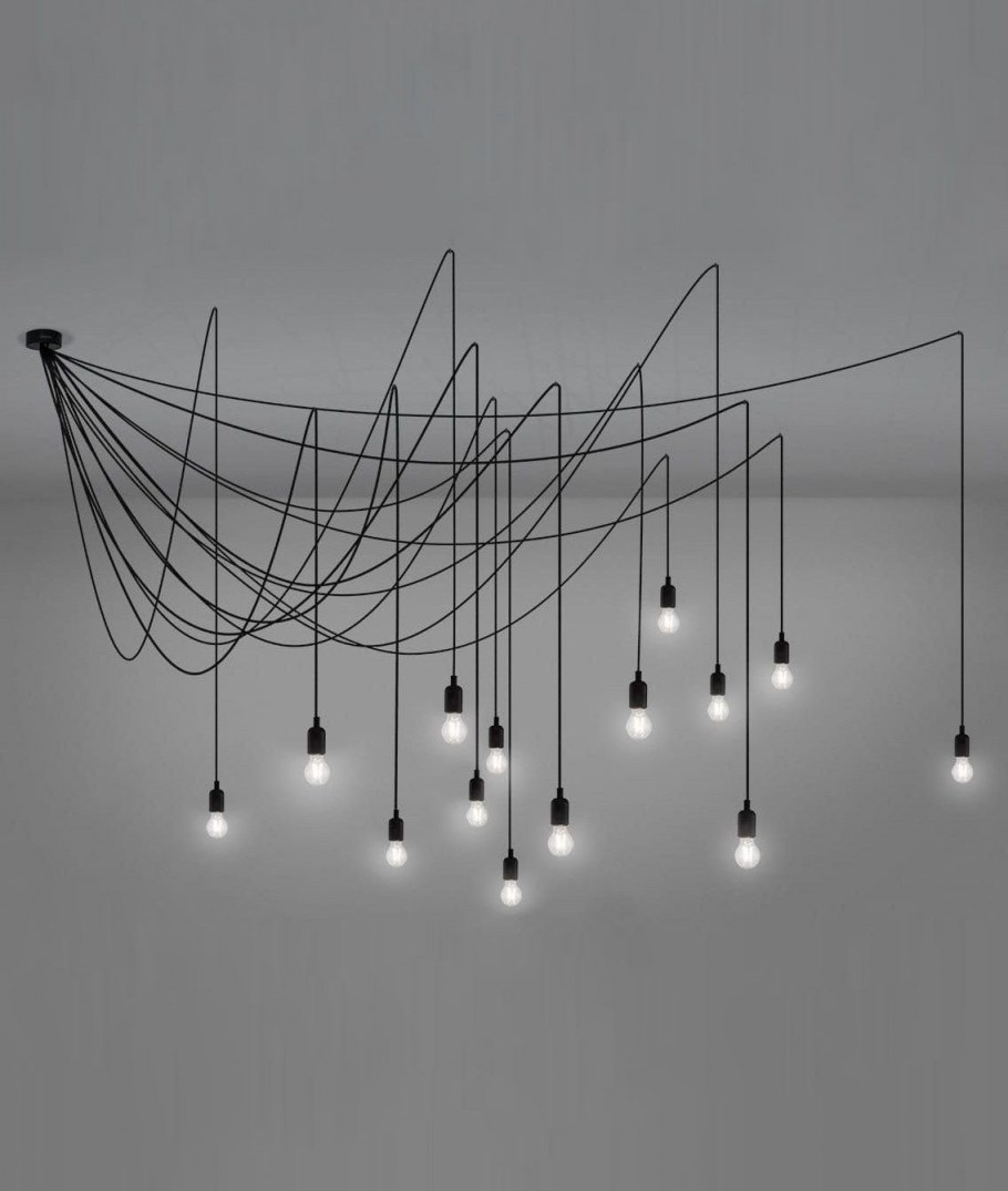 Люстра паук лофт бар