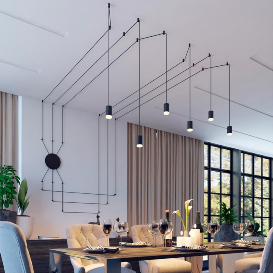 Люстра лофт «паук» + 8 ламп Эдисон