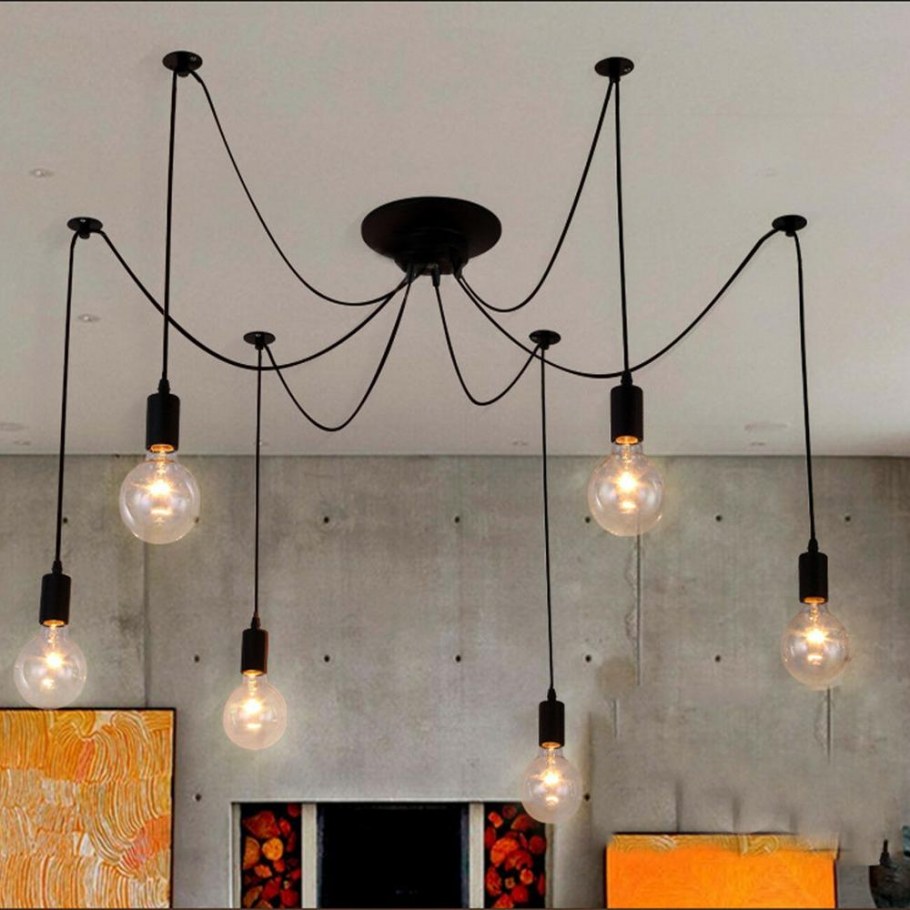 Люстра паук лофт