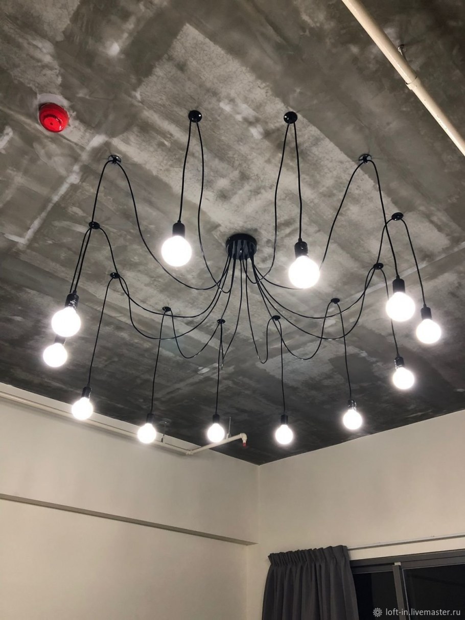 Люстра паук в интерьере