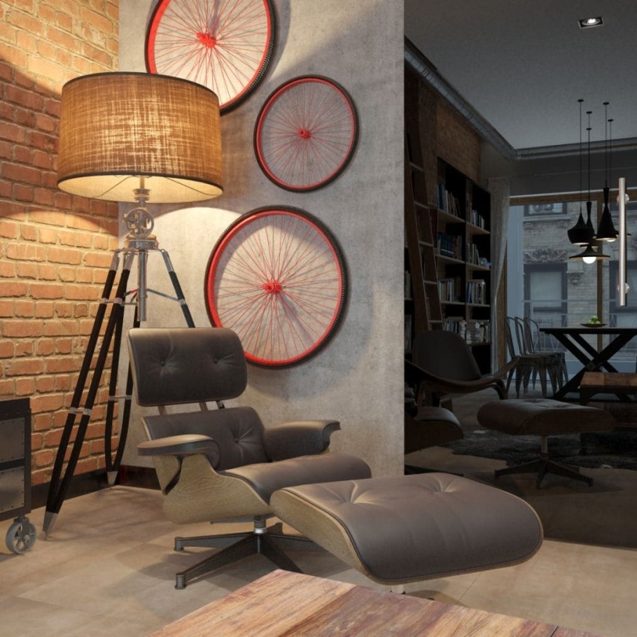 Предметы интерьера в стиле лофт