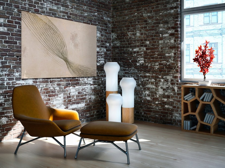 Стены в стиле лофт