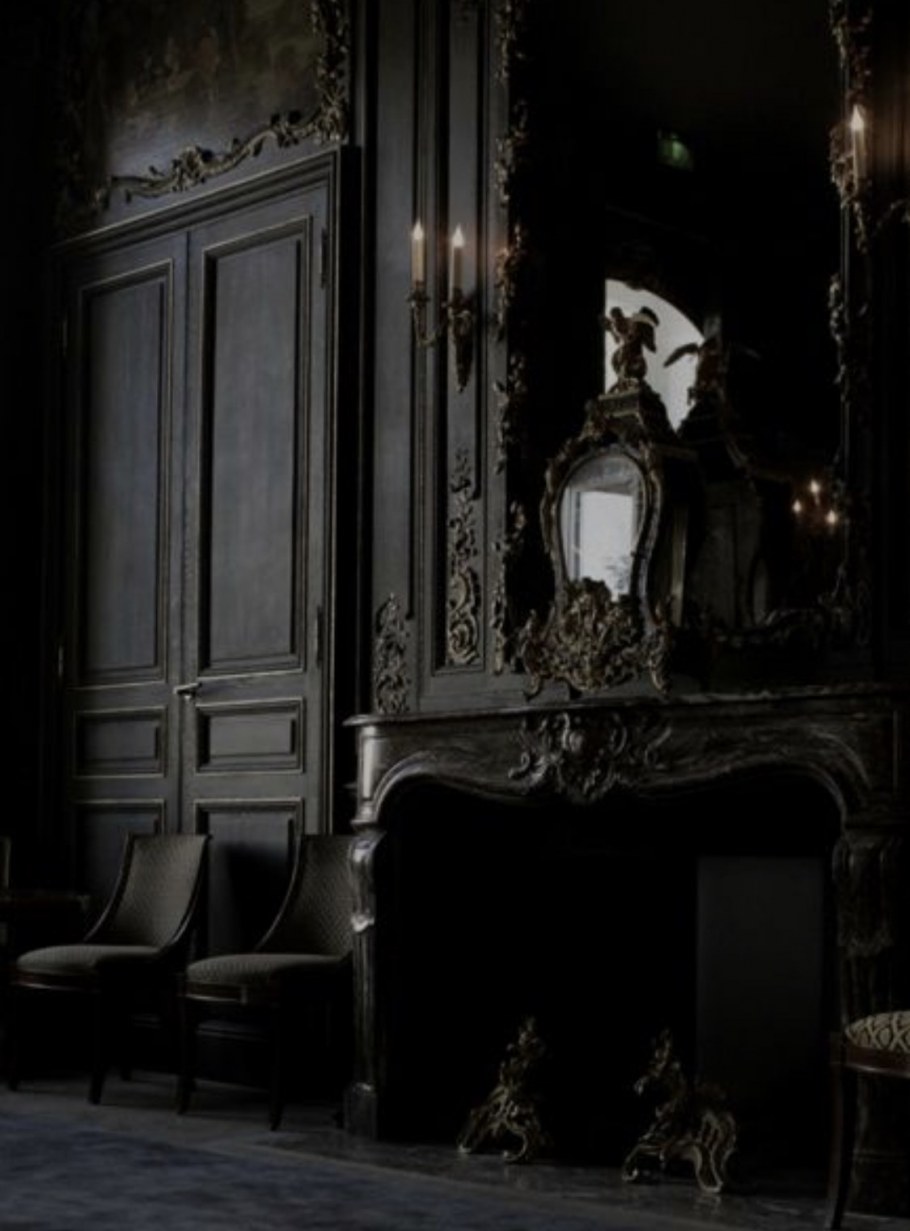 Интерьер в черных тонах