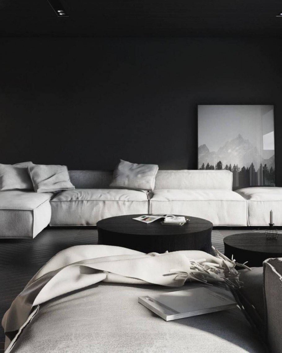 Темный интерьер