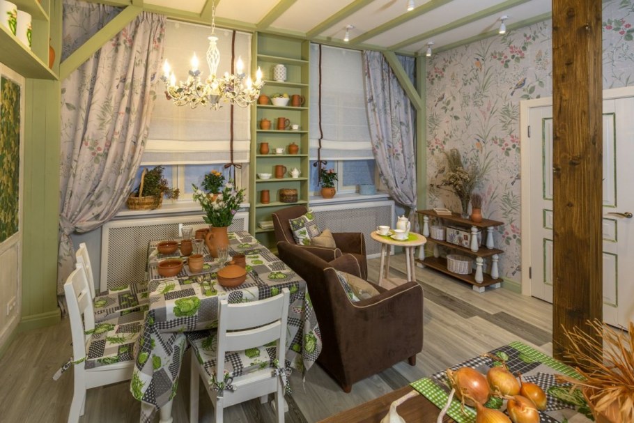 "Фазенда". Прованс в дачной гостиной