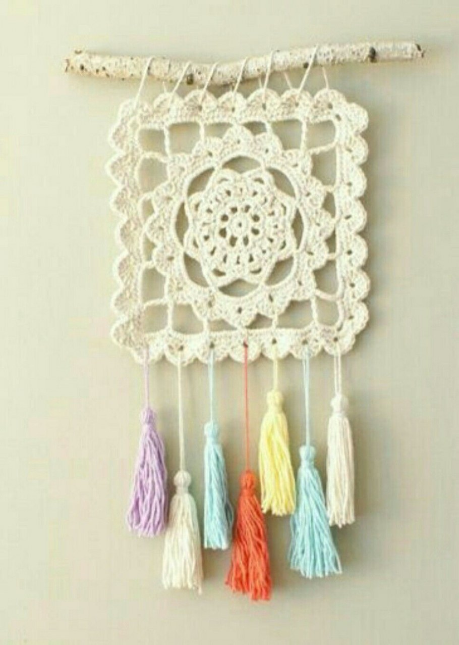 Декор крючком для дома