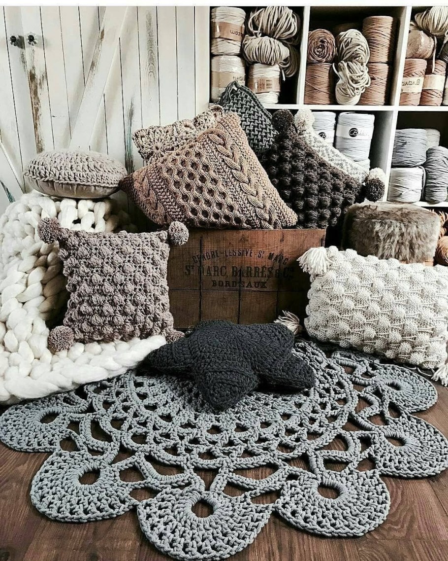 Интерьерные вещи крючком