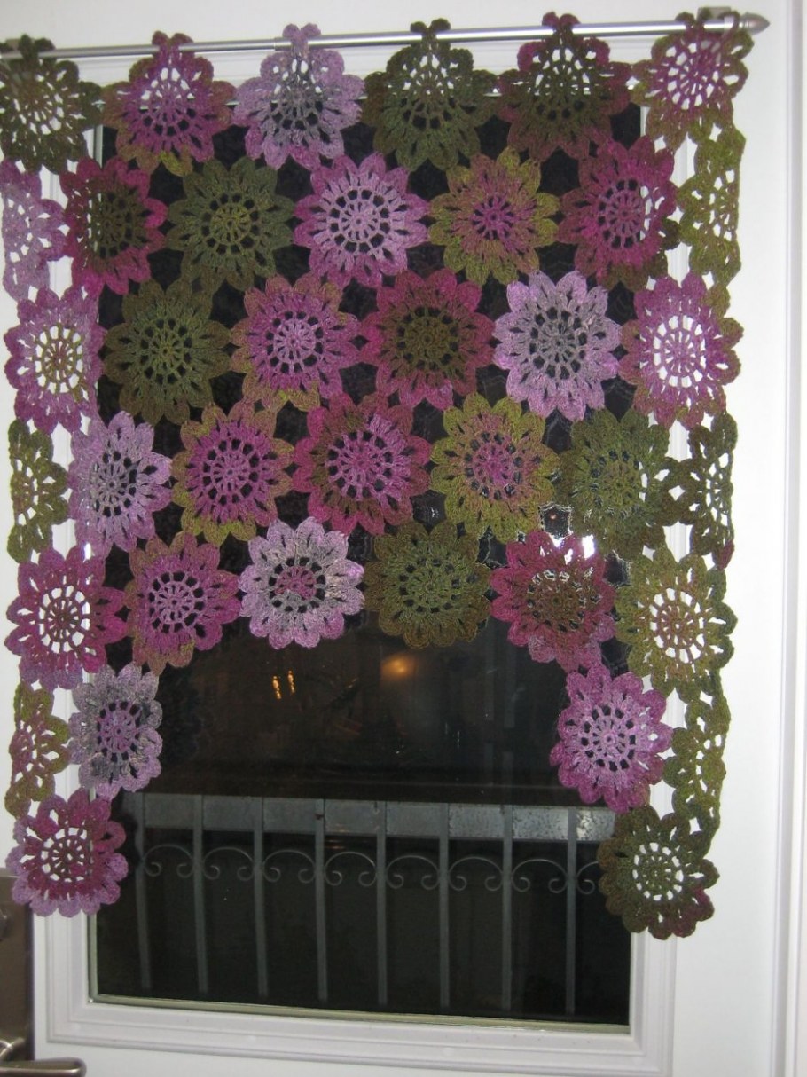 Занавески крючком