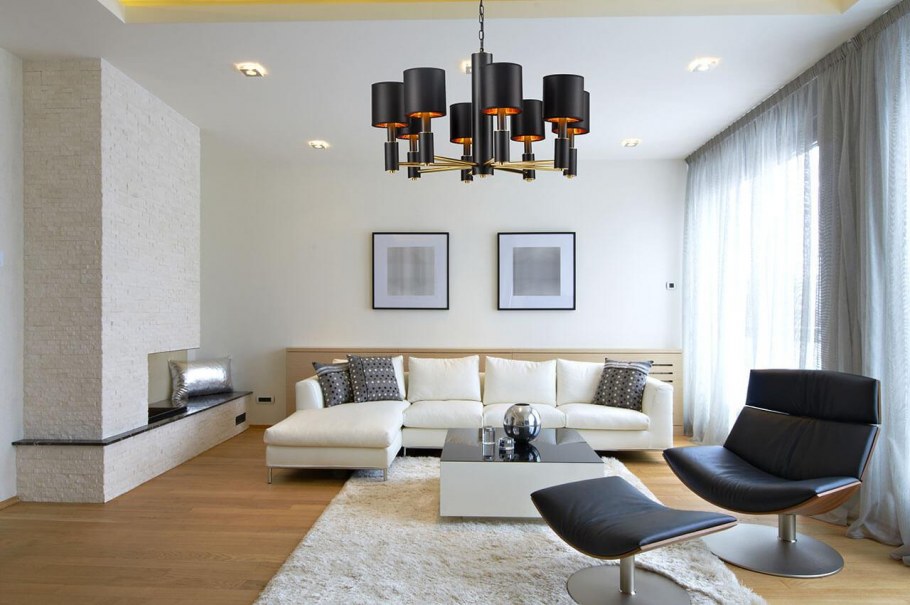 Гостиная в коричневом цвете