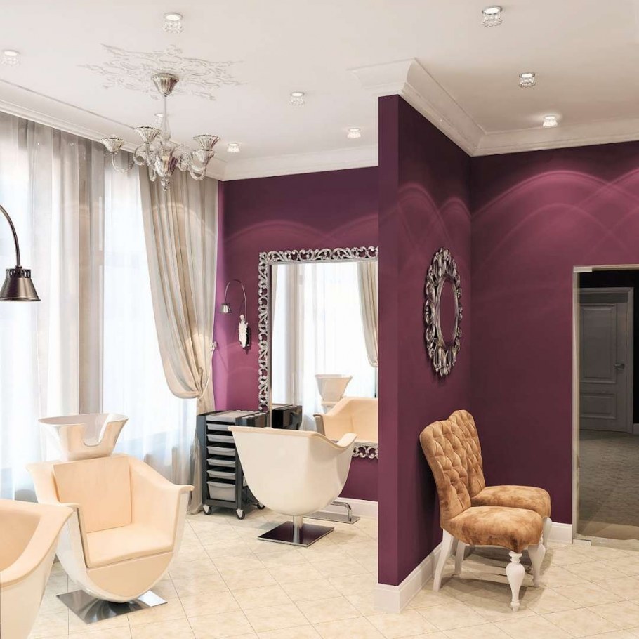 Интерьеры парикмахерских